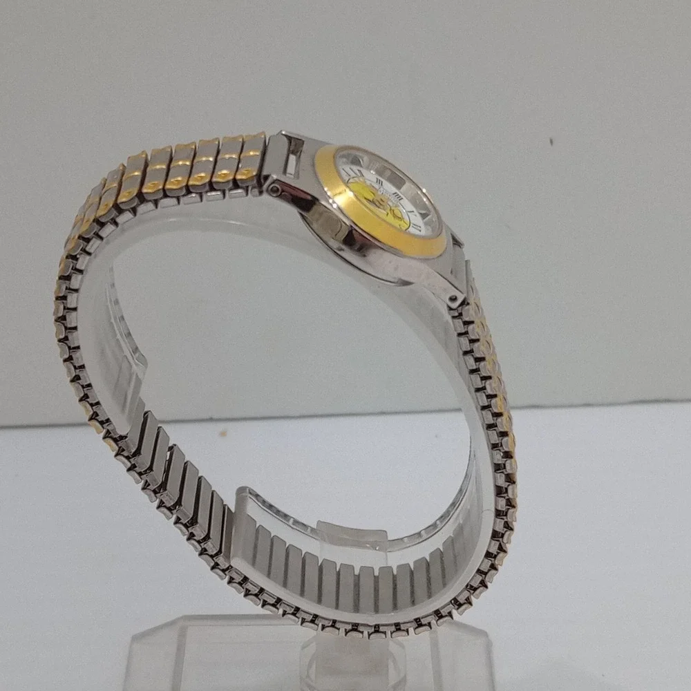 Tweety Bird 1990's Armitron Watch damaged Two Tone Stretch Warner Bro New Batte